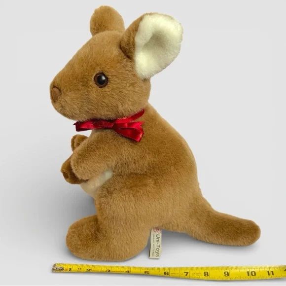 Vintage 1994 Uni-Toys Kangaroo Plush with Baby Joey Australia Stuffed Animal 12" - Picture 8 of 12